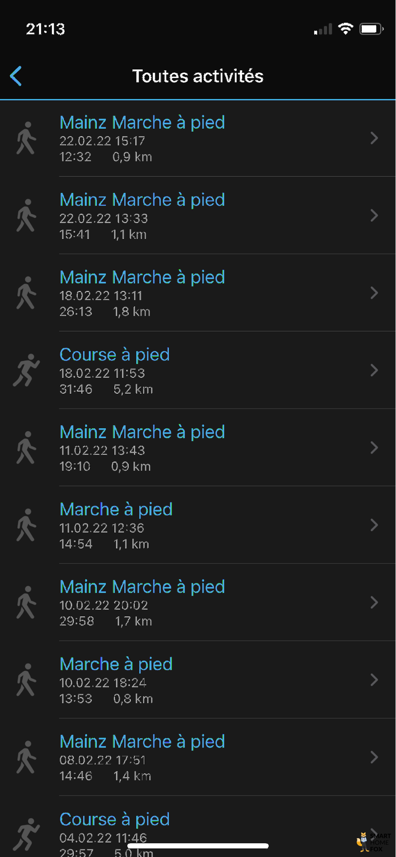 garmin connect analyse données